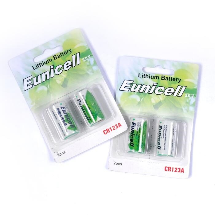 CR123A 3V 1500mAh Li-MnO2 Primary Battery Long Life & Low Self-discharge Lithium Manganese cr123a 3v Battery