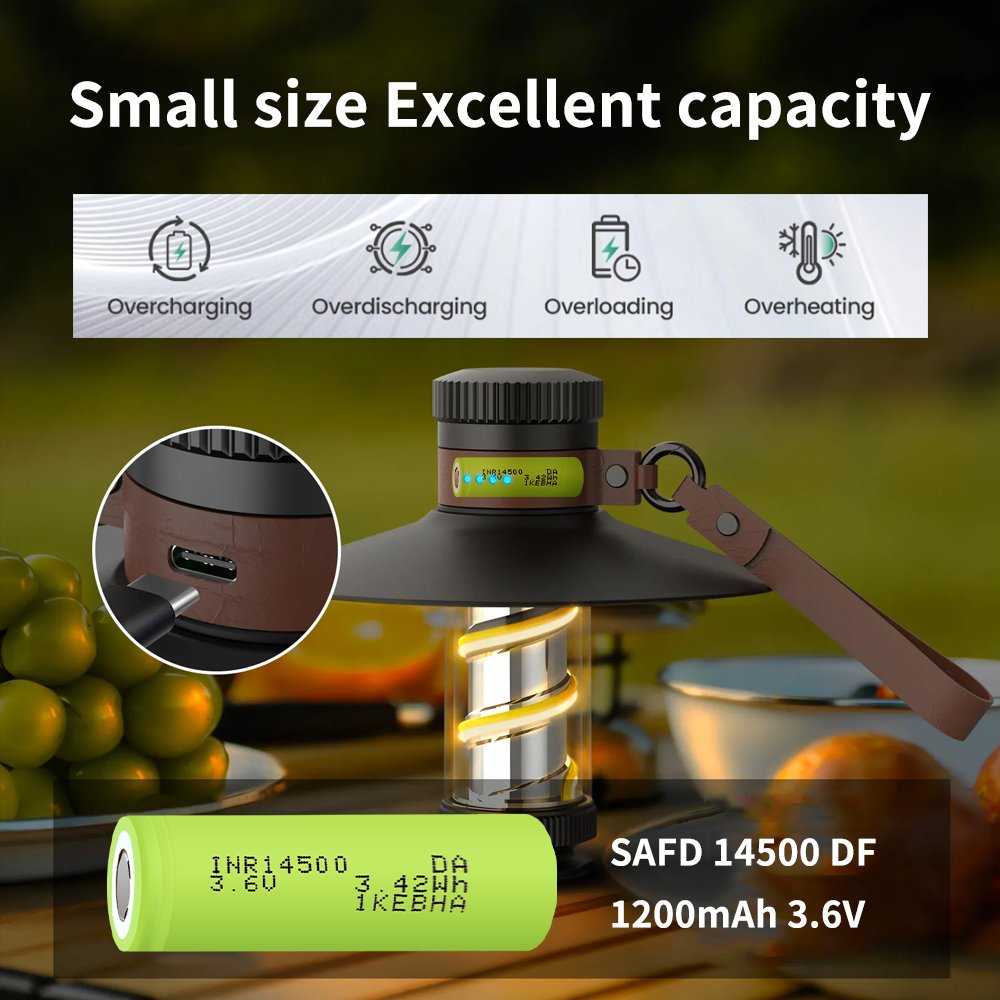factory sales 14500 li-ion 3.6v 1200mah li-ion for lighting or mini microphone