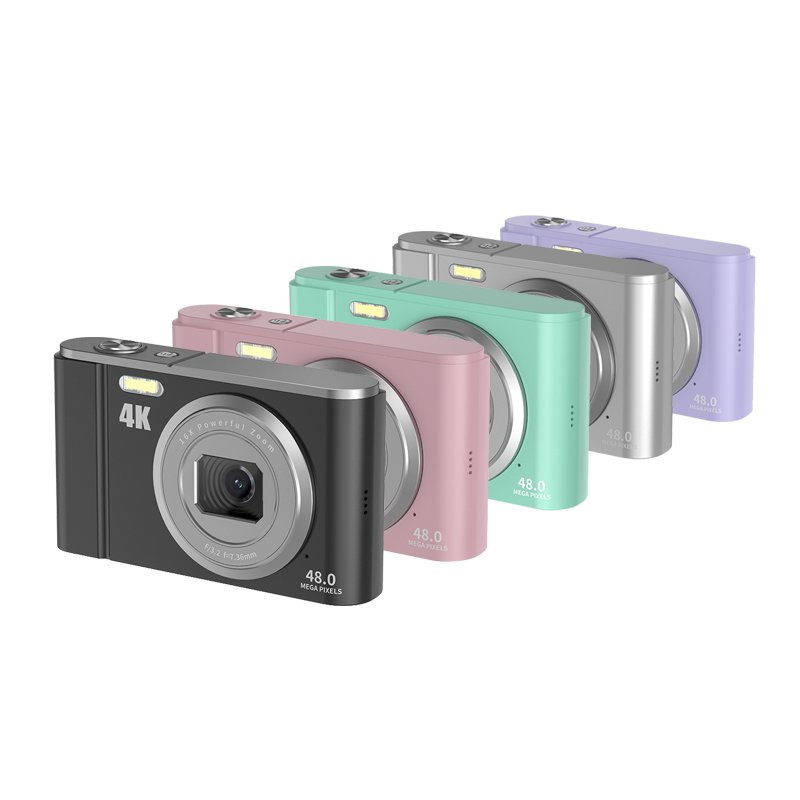 FHD 4K 48MP Digital Camera 16X Zoom Cameras for Photography Compact Point and Shoot Camera