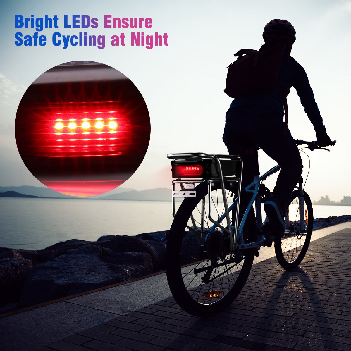 US warehouse 36V48V 15Ah20Ah digital batteries ion battery rear rack ebike lithium battery