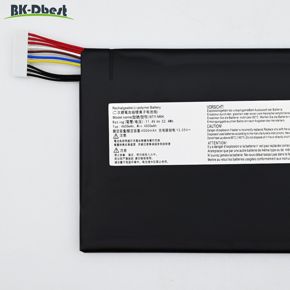 BK-Dbest BTY-M6K Digital Battery for MSI for GF63 GF75 THIN GS73VR MS-17B4 MS-16K3 MS-16W1 Models