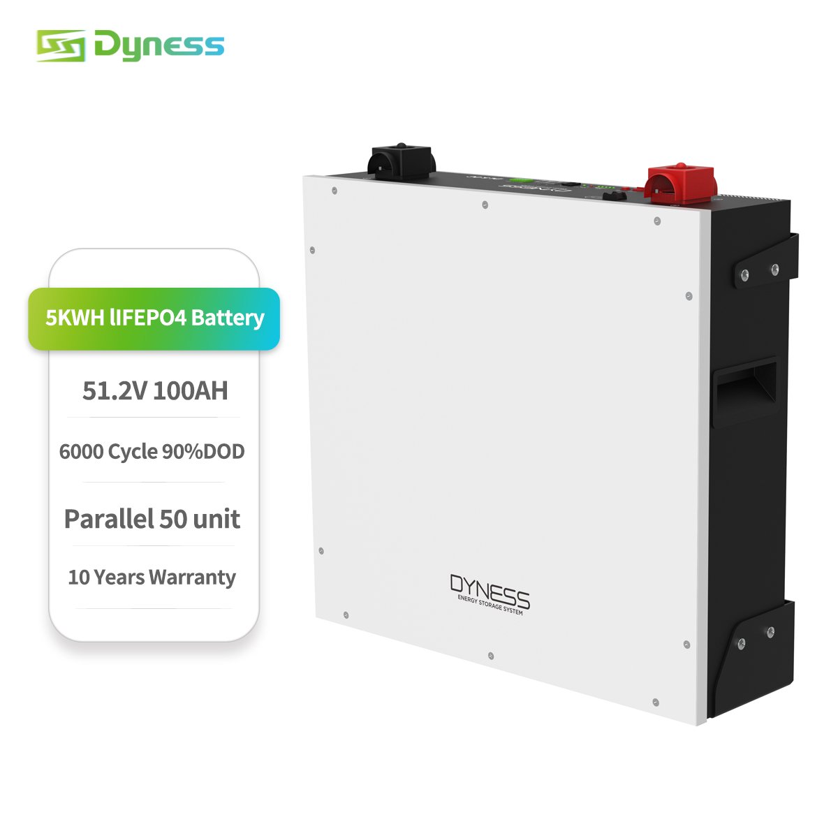 Dyness Power wall 5kwh lifepo4 battery household wall mount lithium battery 6000 cycle Power backuo for home solar system