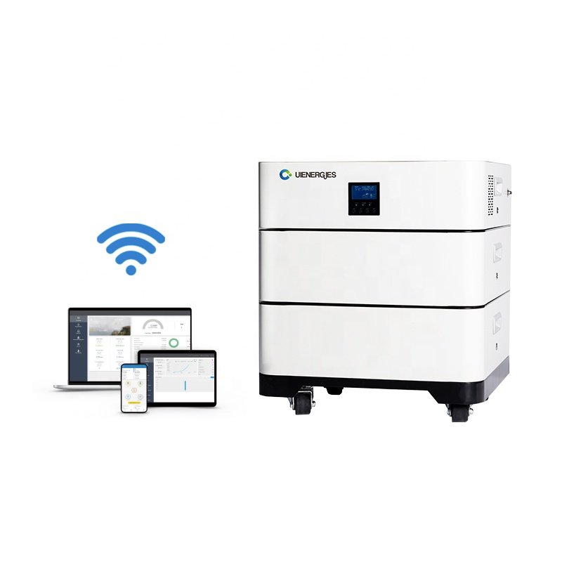 UIENERGIES OEM stacked lithium battery 10kwh all in one inverter and battery 5kw inverter with battery for home all in one