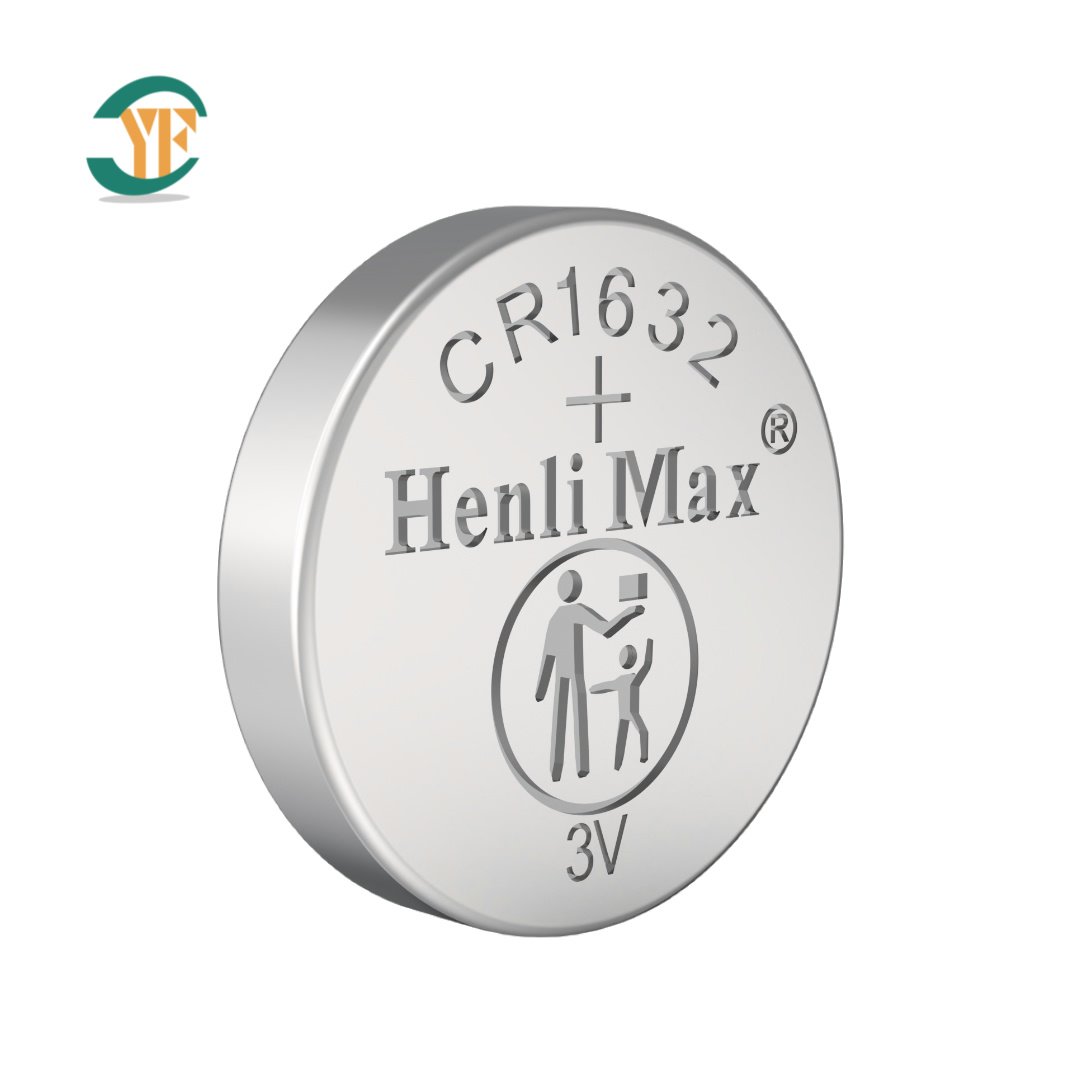 Factory Direct Henli Max Primay 3V Lithium Manganese Dioxide Button CR1632 Coin Cell Battery Power Tools Digit Meters Toys