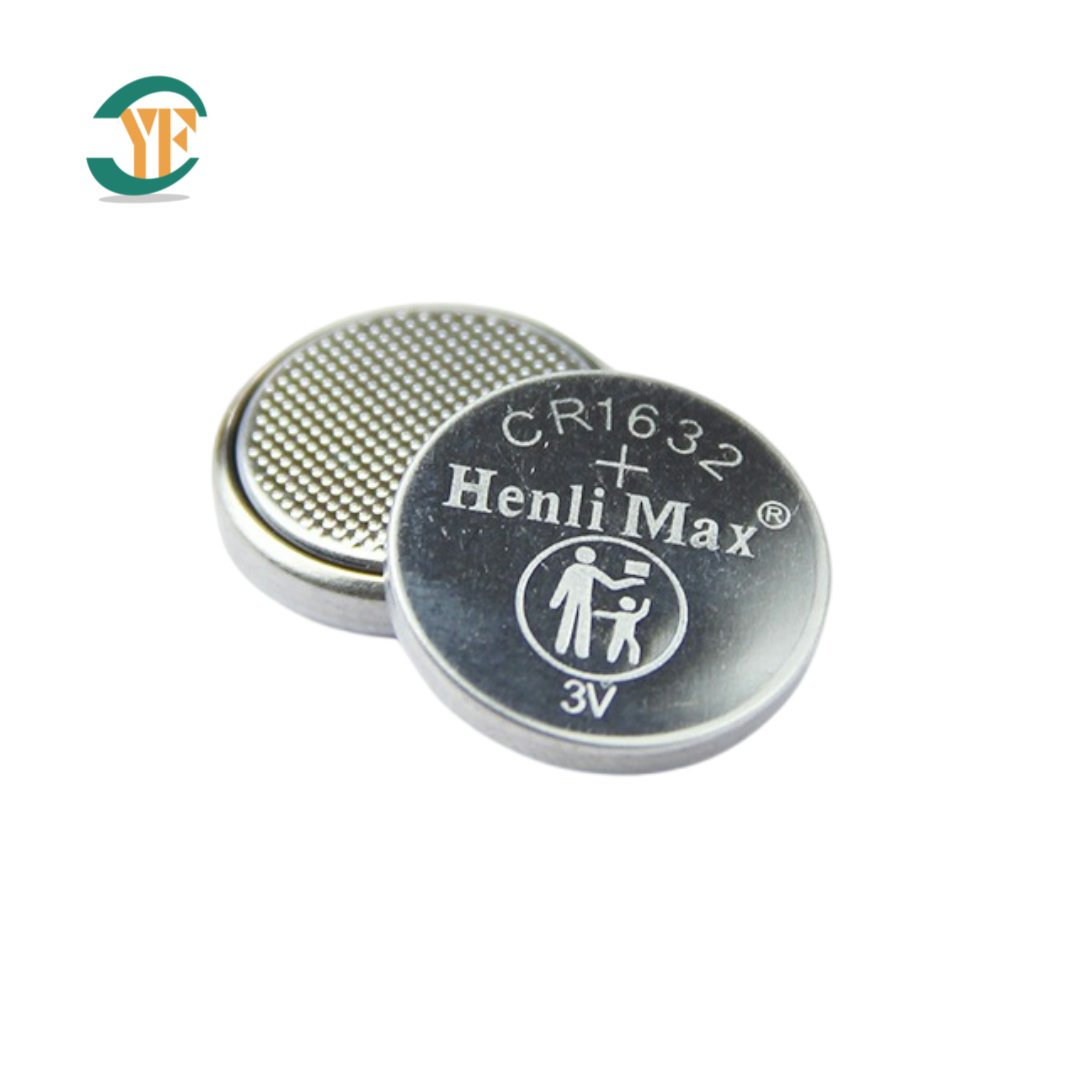 Factory Direct Henli Max Primay 3V Lithium Manganese Dioxide Button CR1632 Coin Cell Battery Power Tools Digit Meters Toys