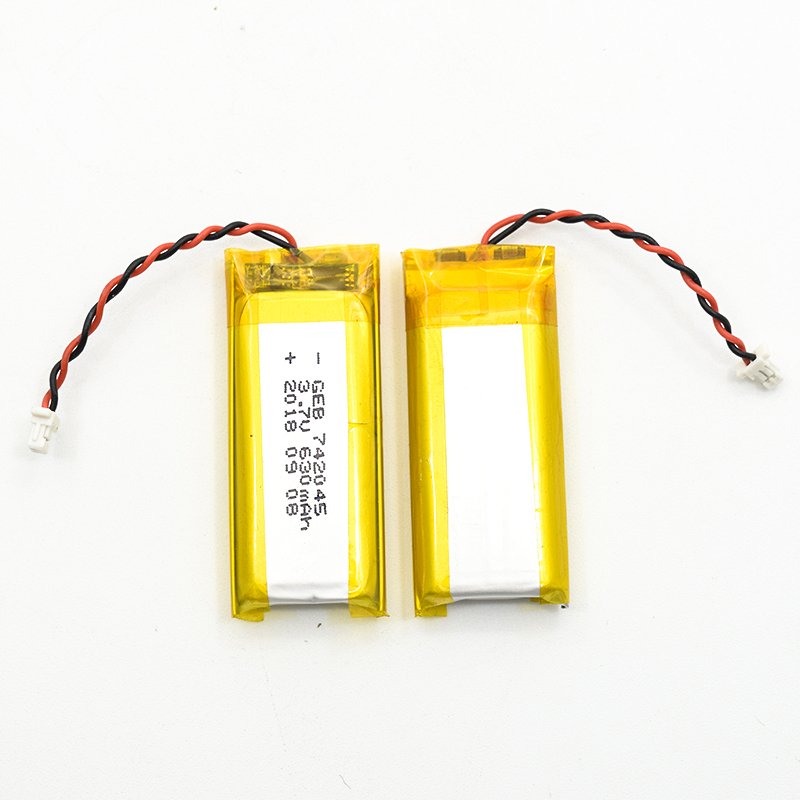 Rechargeable 3.7V 630mAh lithium polymer battery 742045 lipo battery for metal detector