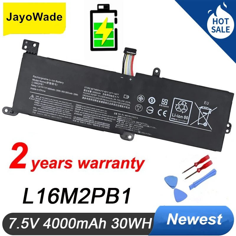 L16M2PB1 Laptop Battery For Lenovo Ideapad 320-15IKB -15IAP -15AST -15ABR -14ABR 520-15IKBR 330-15ICN L16L2PB1 30WH L16M2PB1