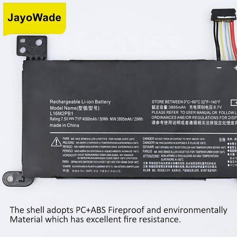 L16M2PB1 Laptop Battery For Lenovo Ideapad 320-15IKB -15IAP -15AST -15ABR -14ABR 520-15IKBR 330-15ICN L16L2PB1 30WH L16M2PB1