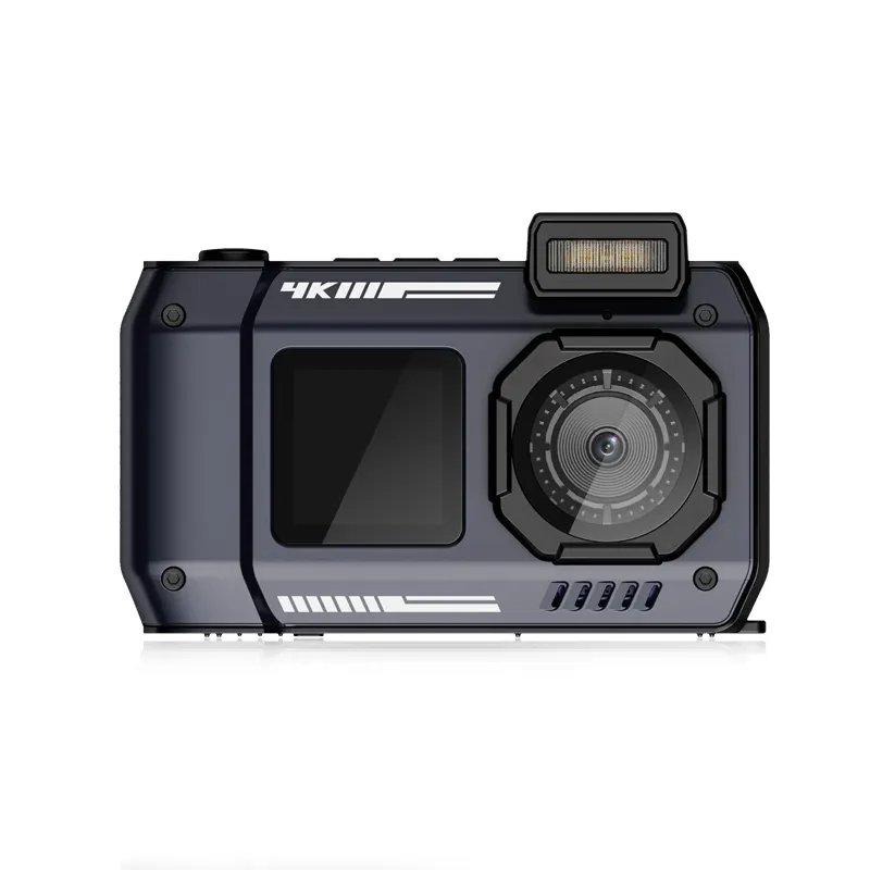 2024 New Arrival 48M Dual Screen 2500mAh Waterproof Digital Camera 65MP 4K action camera