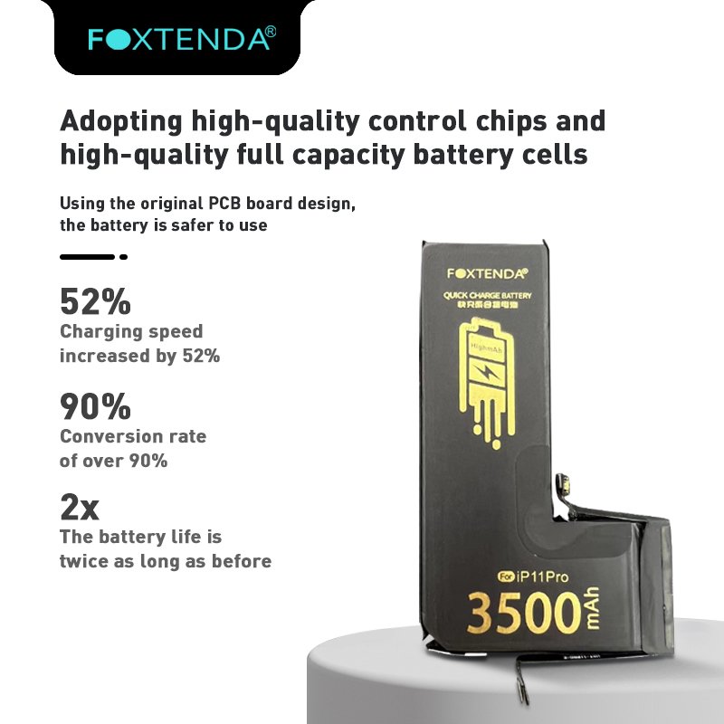 Foxtenda 3500mAh battery customized long life lithium battery for iPhone 11 RRO