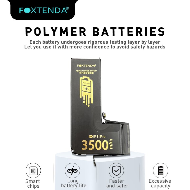 Foxtenda 3500mAh battery customized long life lithium battery for iPhone 11 RRO