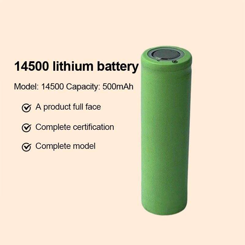 Factory Direct Sales Rechargeable Battery 14500 3.7V 500mah Li-ion Battery High Capacity For Flashlight