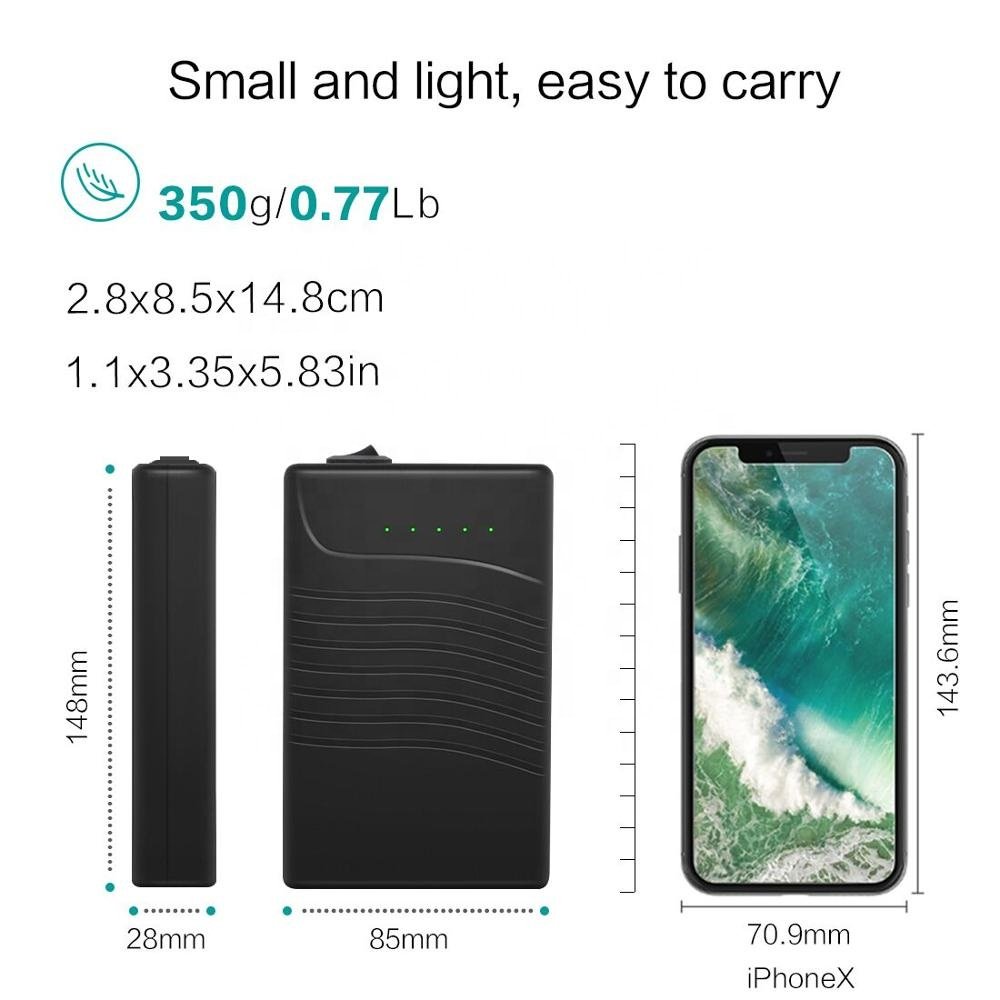 18650 Battery Pack DC 12V/5V USB Dual Output External Battery Power Bank, Li-Ion Digital Batteries Pack Rechargeable 3000mAh