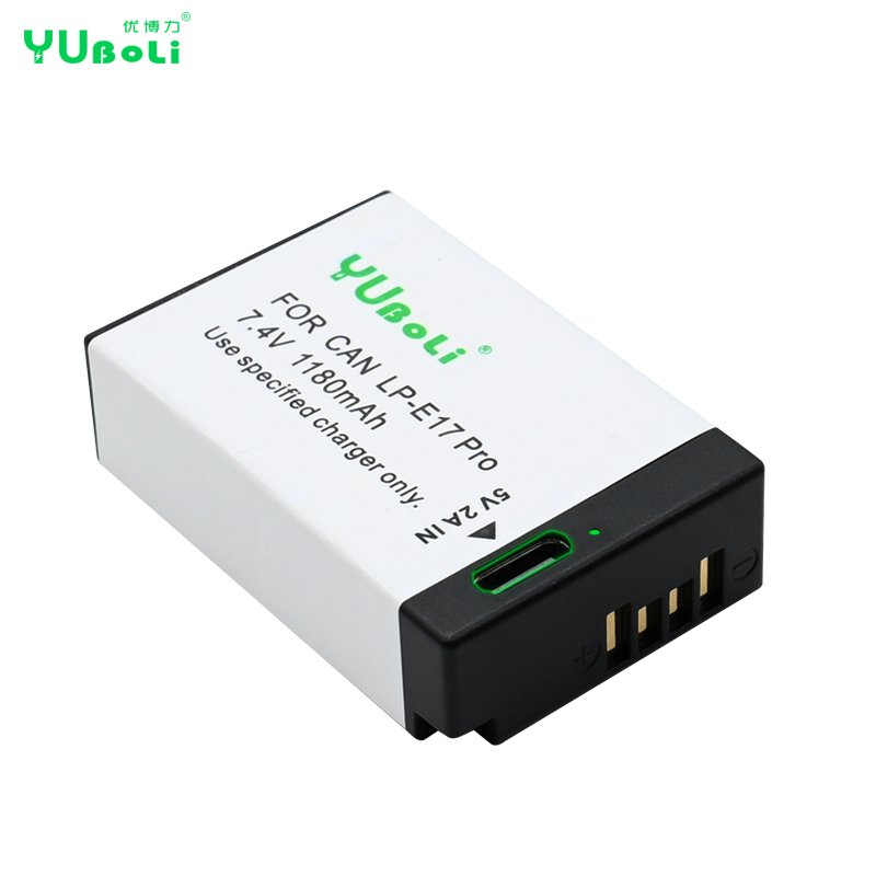 Type-C Charging LP-E17 Lithium-Ion Digital Battery For Canon Camera Rebel T6i T6s T7i SL2 EOS M3 M5 M6