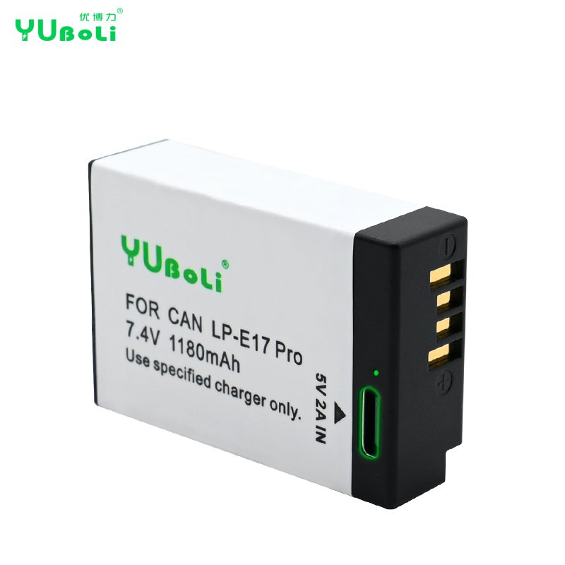 Type-C Charging LP-E17 Lithium-Ion Digital Battery For Canon Camera Rebel T6i T6s T7i SL2 EOS M3 M5 M6