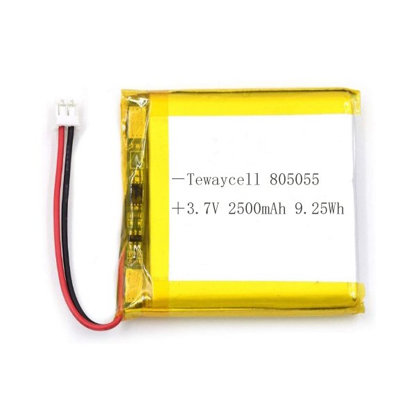 Ultra Thin Lipo Battery 805055 3.7V 2500mAh Rechargeable Lithium Polymer Battery For Digital Devices