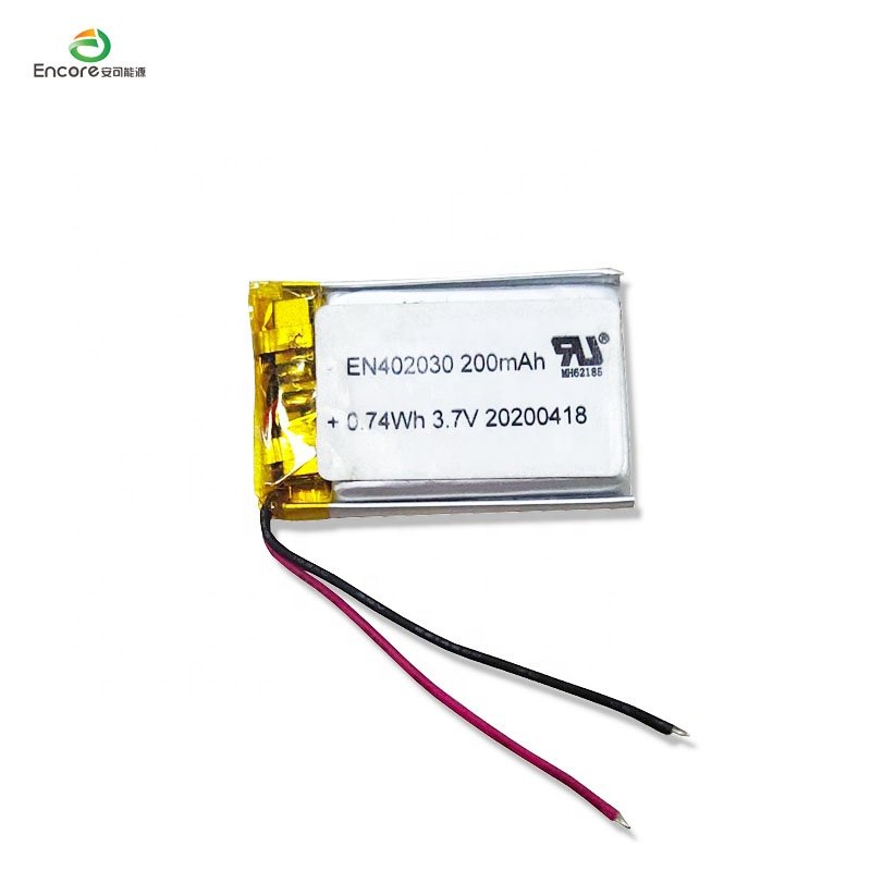 402030 3.7v 200mah lithium ion polymer battery for toys