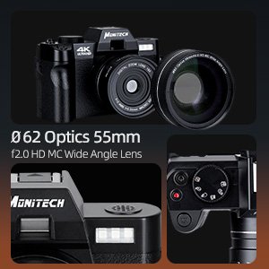 NBD 4K Black Pink white Video Recording Digital Camera 3 Inch Screen Rechargeable Battery 48 Megapixels 16x Digital Zoom Camera