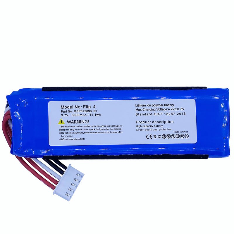 Bateria De Flip4 Wholesale Price For JBL Flip 4 Portable Speakers 3.7v 3000mAh Digital Batteries GSP872693 01 Li Polymer Battery