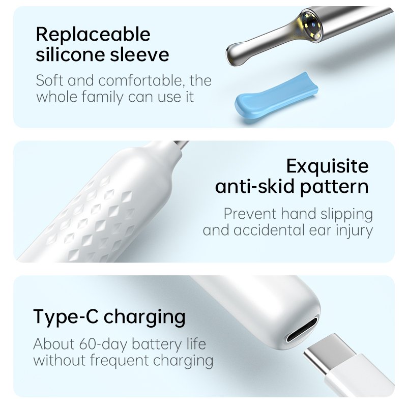 N3 Pro Digital LED otoscope ear camera scope remover ear cleaning tool wifi inspection camera endoscope