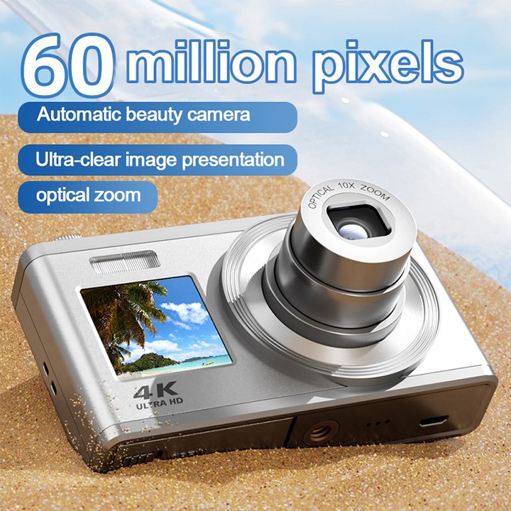 2024 Hot-selling 4K 10X Optical With 2.88+1.54 Inch Dual Screen Telescoping Lens HD Digital Camera