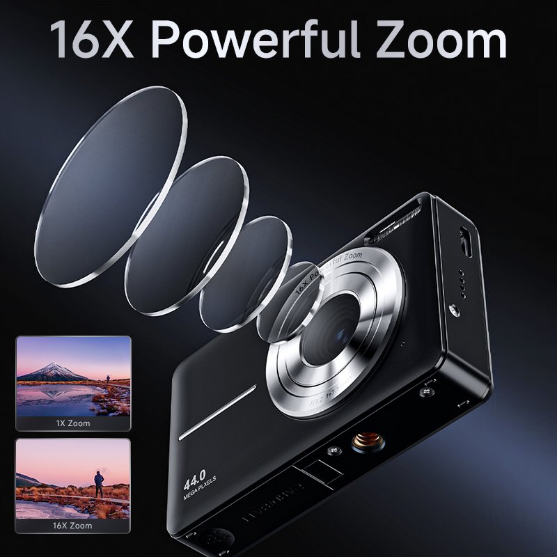 cheap black children's custom HD 1080P 16x Mini vlog professional photo dslr 4k video Digital Photography camera