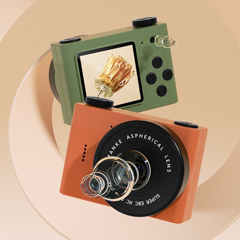 A5 Classic Retro Mini Children Camera CCD Digital Camera Photography Toy 2000w Pixel IPS HD Screen Fanke Aspherical Lens