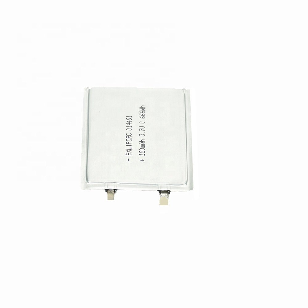 EXLIPORC 014461 180mAh 3.7V 1mm Smallest Ultra Thin Lithium Ion Polymer Battery Lipo Battery