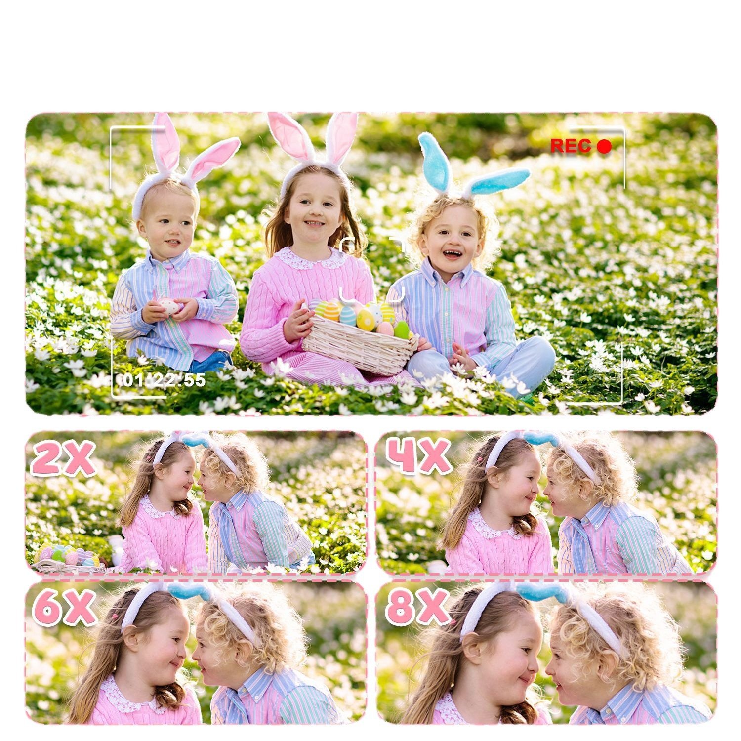 New arrival Children Mini Digital Camera Cute unicorn Cartoon Toys Kids sefie Camera with 32G memory card for Birthday Gift