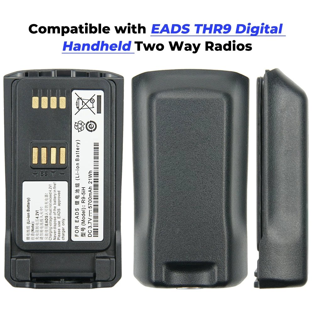 3.7V 5700mAh Battery for EADS THR9 Li-ion Battery EADS THR9 Handheld Digital Two Way Radio Battery