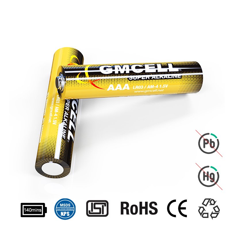 GMCELL Factory Price Hot Products Primary Battery 1.5V AAA LR03 Alkaline Battery