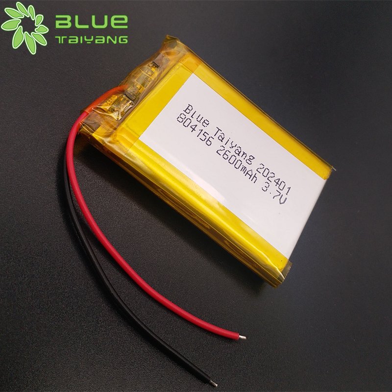 Blue Taiyang 804156 2600mah 9.62wh 3.7v baterai litium lipo rechargeable 2600mah li polymer battery