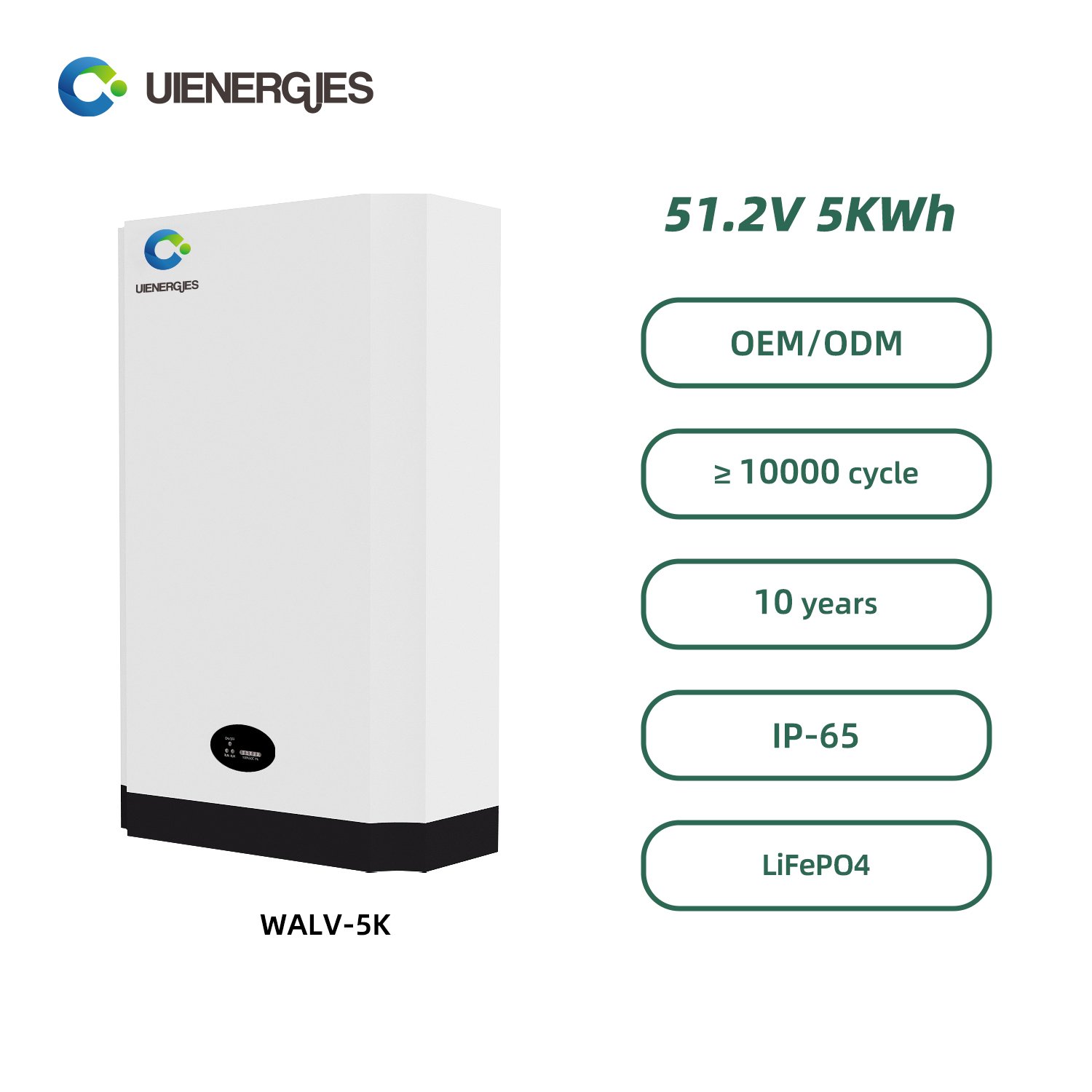 UIENERGIES wholesale lifepo4 battery 100ah solar 48v batterie lithium 5kwh lithium ion batteries power system solar