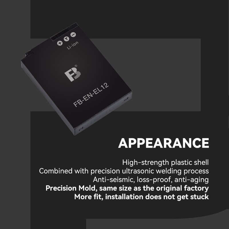 FB EN EL12 camera battery for Nikon P300 P310 S6300 S9200 S9500 Digital camera batterie