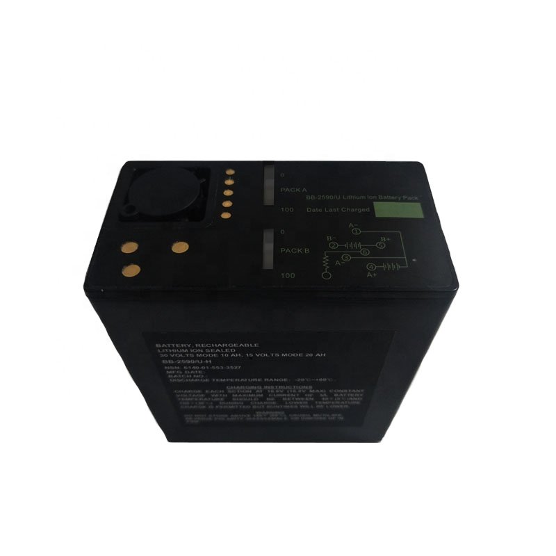 Equipment power supply rechargeable lithium ion battery bb-2590/u