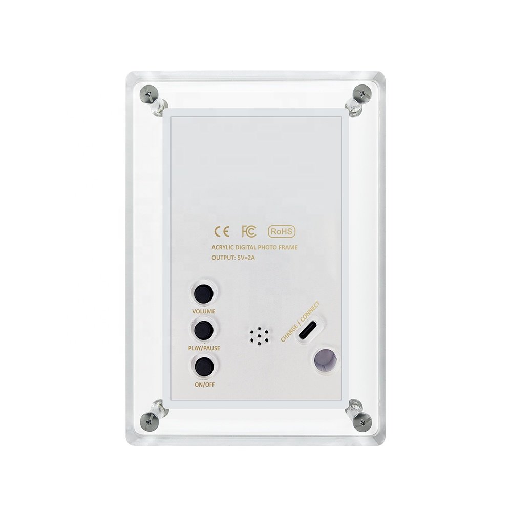 Lcd Screen Displayed Acrylic Digital Photo Frame 5 inch 4GB IPS Screen frame With automatic rotation
