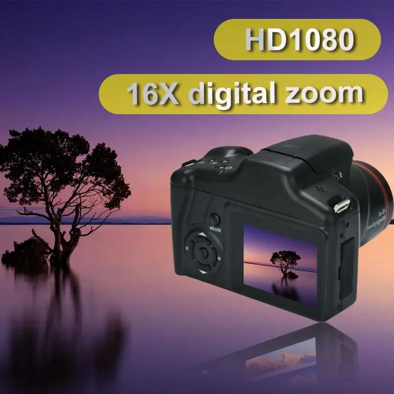 X729-2 Portable Anti-shake Vlogging TFT 2.4 inch Camera 1080P Video LCD Zoom Digital Camera SLR DSLR Camera with Ultra HD Screen