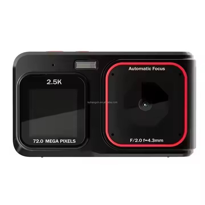 Birthday Gift Photo Video Digital Camera with 4inch lcd screen 2.5K HD 72 Megapixel Digital Camera with Auto Focus Function
