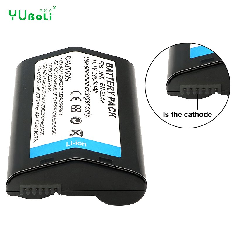 Wholesale 2800mAh Digital Camera Battery EN-EL4a ENEL4a EL4a For Nikon D-SLR D3x D3 D2Xs D2X D2Hs D2H MB-D10