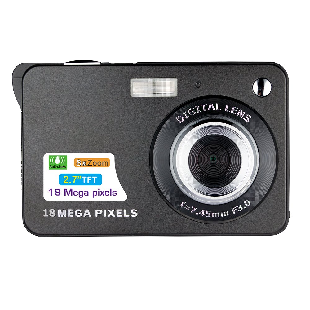 wholesale 2.7" Big Screen Digital Camera Compact Camera with Rechargeable Lithium Battery