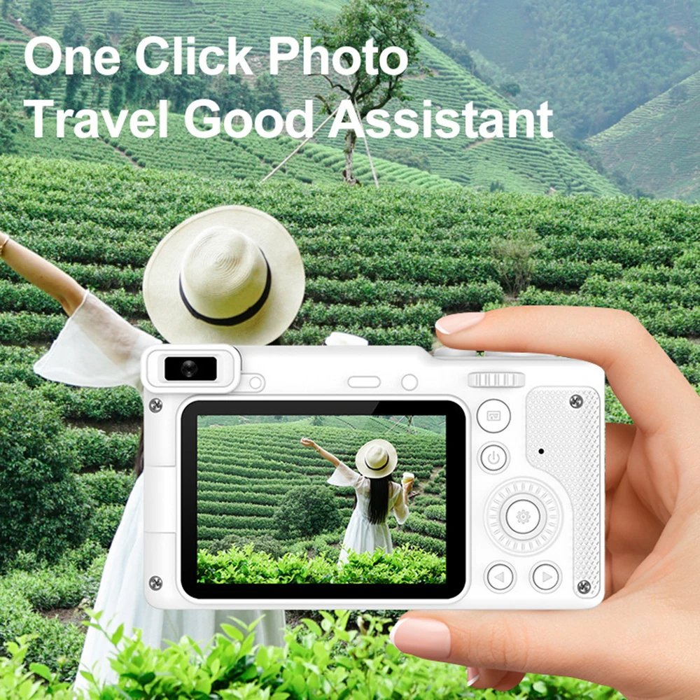 Q9 HD 1080P 2.4 inch Digital Children Camera Rechargeable Cameras With 8x Zoom Compact 50MP Green Black For Beginner Kids Camera