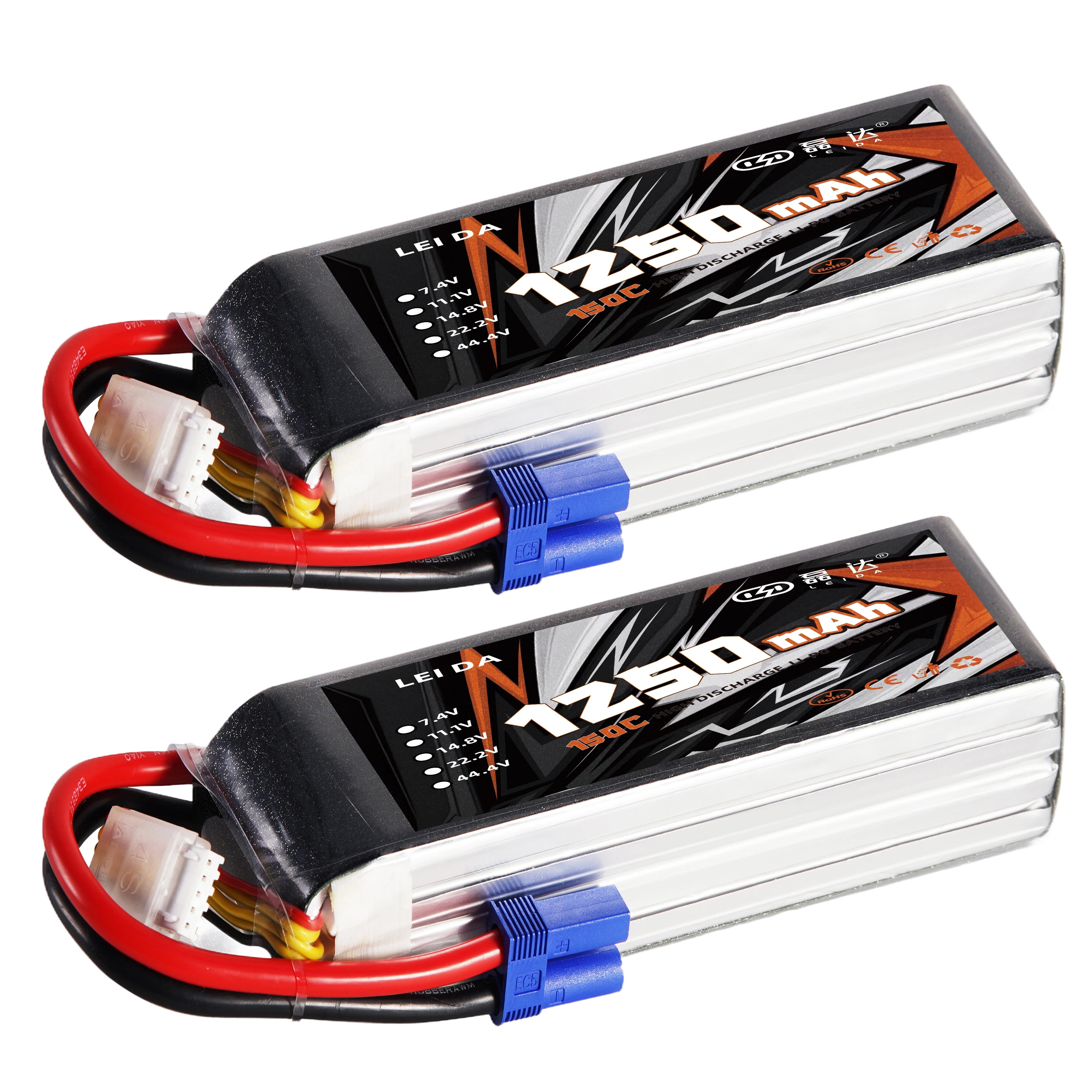 High Power 1250mah 150c 11.1v 14.8v 22.2v Aa Rechargeable Storm Power Lithium batteries Package Lithium Ion battery For Drone
