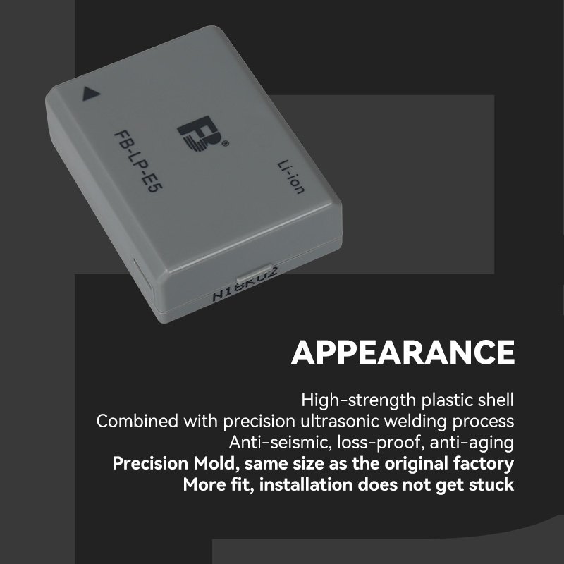 Customization FB LP E5 Digital camera battery for Canon eos 1000D 450D 500D SLR camera