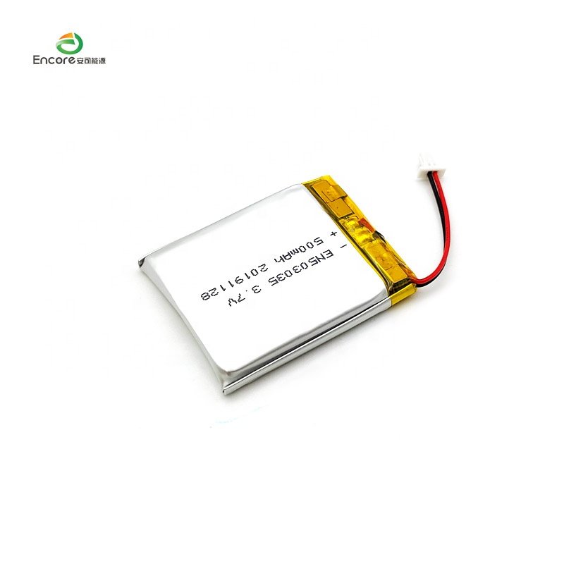Factory 3.7v Rechargeable 053035 li-ion li-polymer battery 503035 500mah 1.85wh lithium polymer lipo batteries for small devices