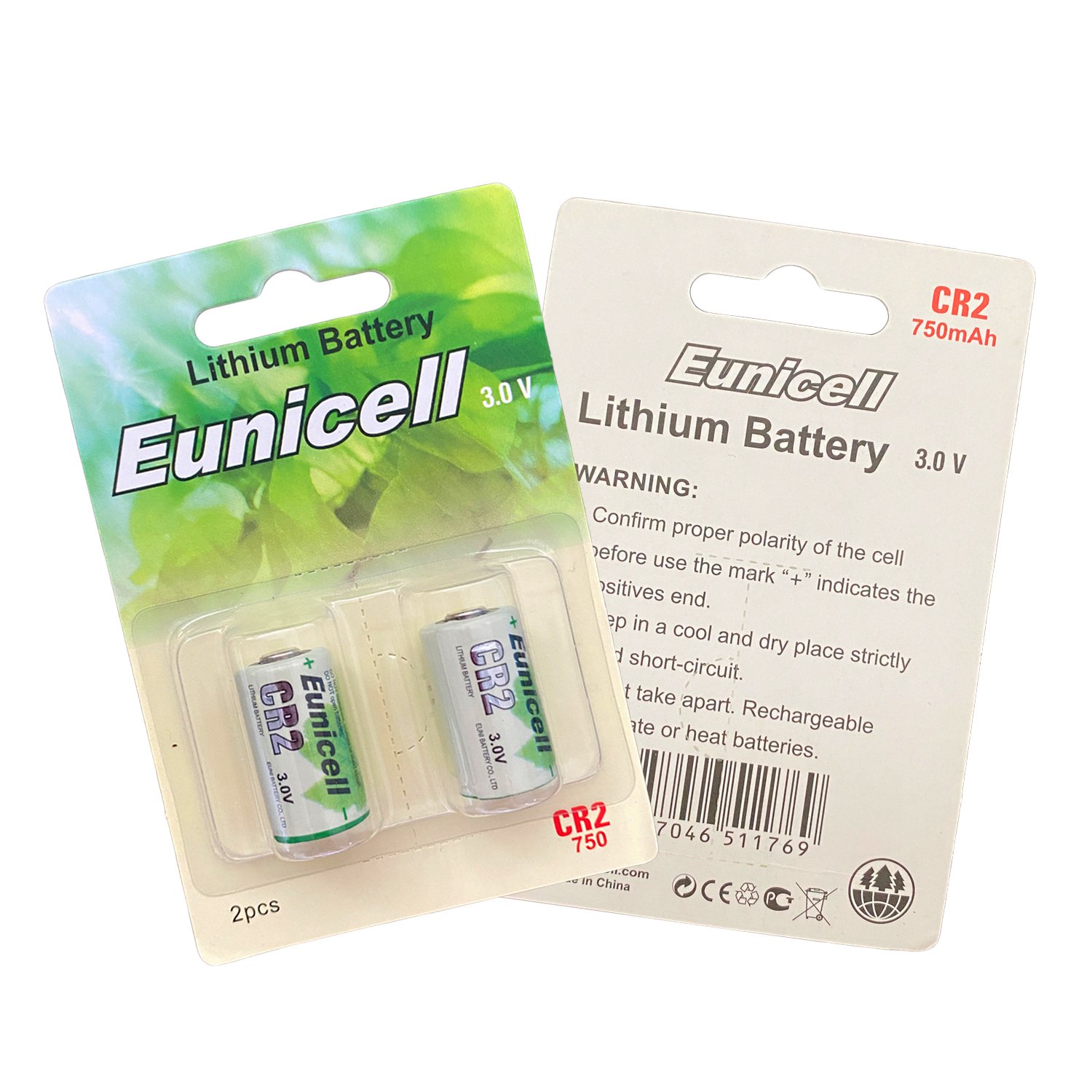 High Quality EUNICELL 3.0V CR2 Lithium Battery 850mAh CR14250 CR15270 CR15H270 Batteries for Digital product