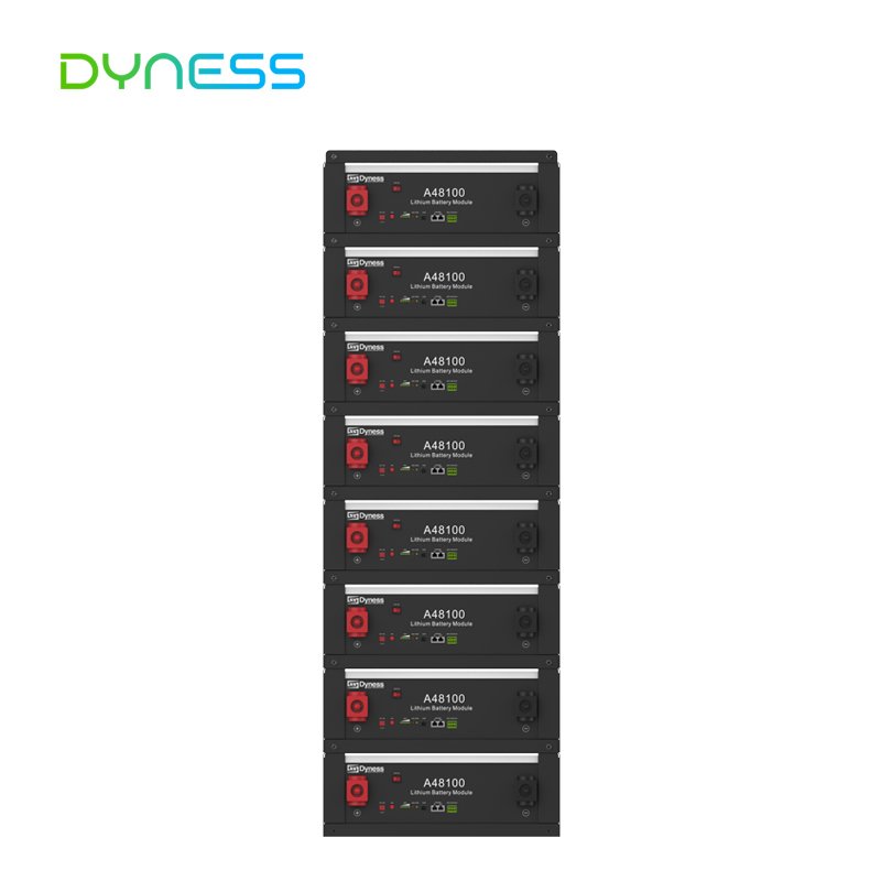 Eu Dyness A48100 wall mounted 48v100ah lifepo4 battery 6000 cycle life 5kw lithium ions battery energys storage system for home