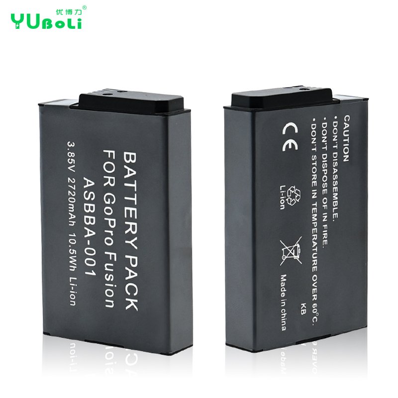 OEM 2720mAh Action Camera Battery ASBBA-001 ASBBA001 For GoPro Fusion VR 360 Digital Batteries