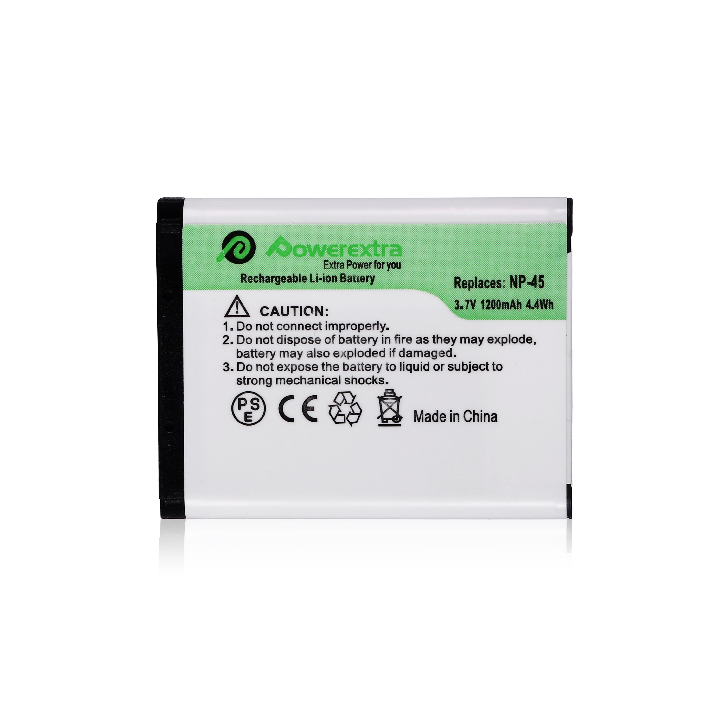 Powerextra Lithium Ion 3.7V 1200mAh Rechargeable Replacement Digital Camera Batteries For Fujifilm NP45