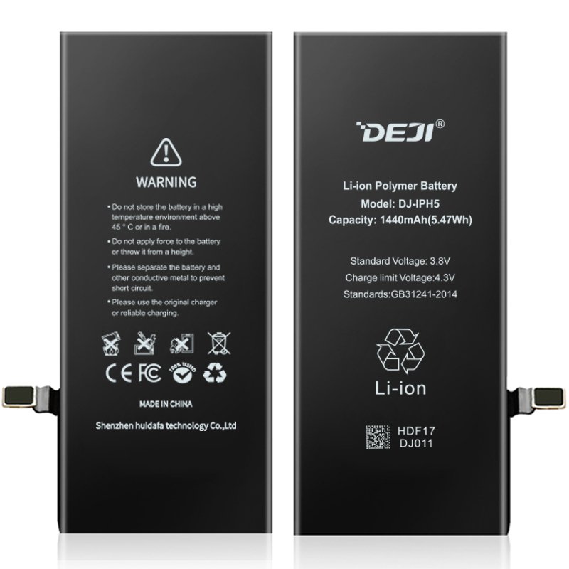 DEJI 1440mah rechargeable phone battery for iPhone 5
