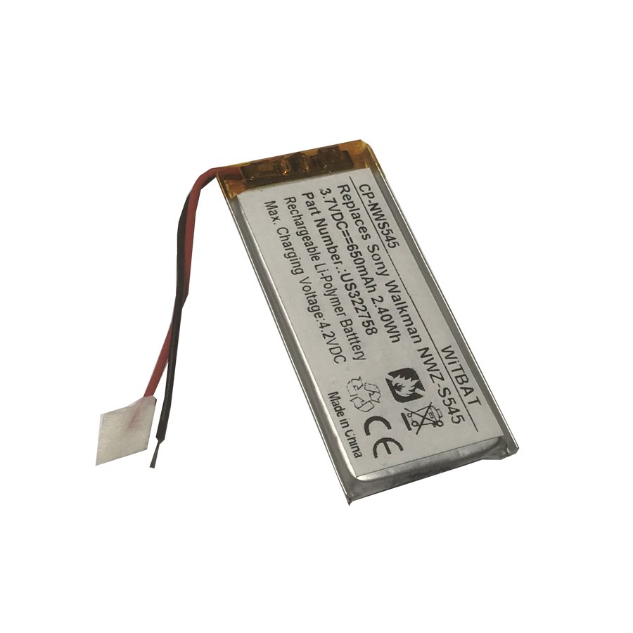 Lipo battery for Walkman NWZ-S544 NWZ-S545 Music Player Battery
